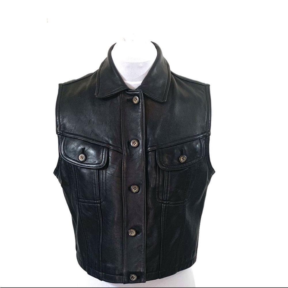 1990s Lambskin Vest by Valerie Stevens